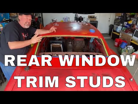 HOW TO: Rear Window Chrome Trim Studs Install Pontiac Firebird Chevy Camaro 1967 1968 1969