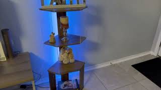 ๐ LED Corner Shelf Display | Modern 6-Tier Floor Organizer
