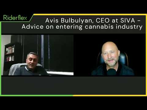 Avis Bulbulyan, CEO at SIVA - Advice For Executives  Entering the Cannabis Industry | Riderflex