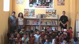 preview picture of video 'Biblioteca Comunal El Arenal - Cascajal - Santa - Chimbote - Perú'