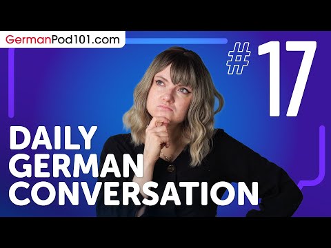 learn about verb conjugation in a formal conversation in German Daily German Conversations 01