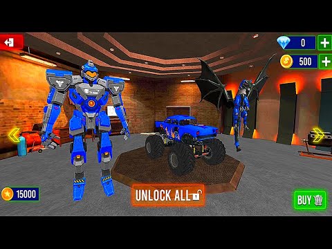 Mecha Robot Transform Dragon Monster Truck - Wars Robot Game 2020 - Android Gameplay