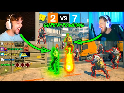 SUPER DIMA & JL vs. 7 STREAMERS (2v7)