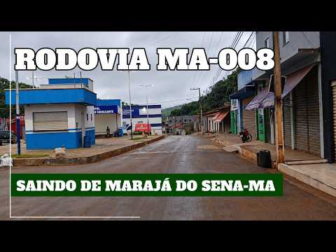 Veja com está a rodovia MA-008, passando pela ladeira de Marajá do Sena-MA