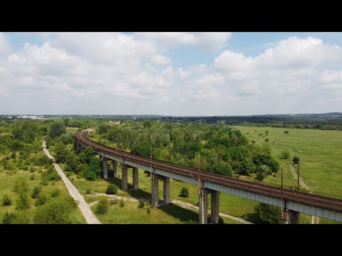 [Poznań Naramowice] Estakada kolejowa z lotu ptaka