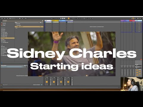 Sidney Charles in the studio starting ideas.