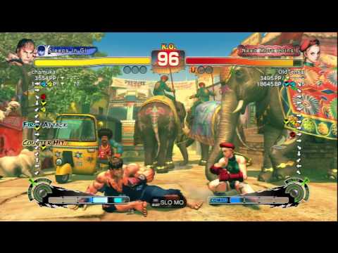 chamuka [Ryu] Vs OldTensai [Cammy] SSF4 AE Online Ranked Matches - PSN