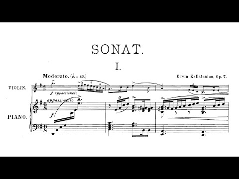 Edvin Kallstenius – Violin Sonata, in E minor
