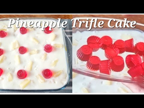 PINEAPPLE TRIFLE CAKE |EID SPECIAL DESSERT | RECIPE BY SAJIDA'S KITCHEN.