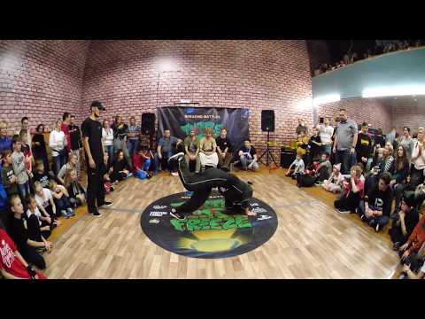 pro 1x1 - bboy Farhod vs bgirl Alibi - брейкданс чемпионат TurtleFreeze Battle