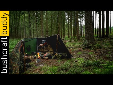 Bundeswehr Zeltbahn Shelter | Älpler Magronen | 5°C / 40°F Overnighter | German Moleskin Clothing