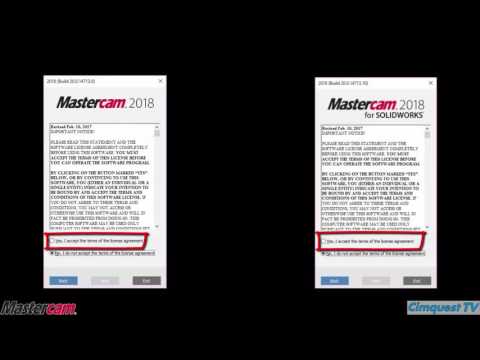 Install Tutorial – Mastercam 2018