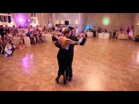  Carla Rossi  and  Jose Luis Salvo  are  dancing  to  the  tango  "  Asi Se Canta  "  by  Ricardo Tanturi  at  White Nights tango festival  in  2018