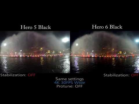 GoPro Hero6 vs Hero5 Low Light Comparison