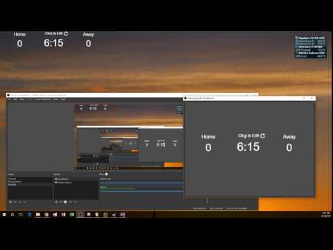Add a scoreboard to your onward stream