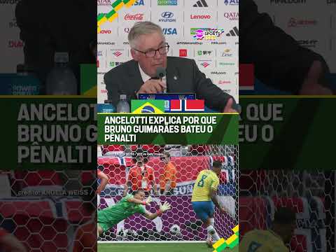 ANCELOTTI EXPLICA ESCOLHA POR GUIMARÃES NO PÊNALTI DA SELEÇÃO! #shorts