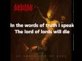 Deicide - End The Wrath Of God w/ lyrics on screen