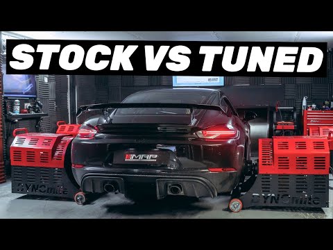 Porsche 718 Cayman GT4: Stock VS Tuned!!