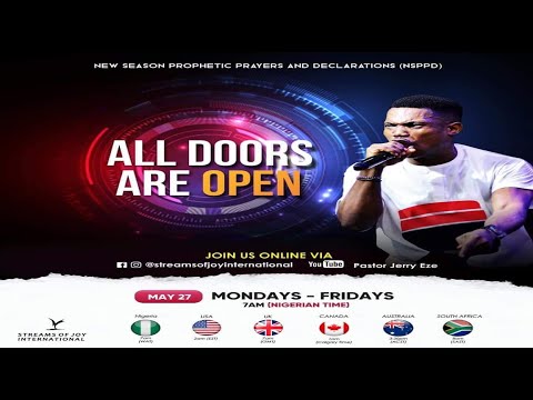 New Season Prophetic Prayers and Declaration [NSPPD] - 27th May 2021
