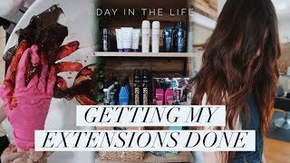 Getting My Extensions Done || Day In The Life