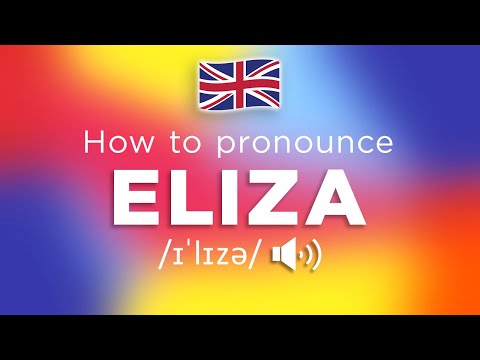 How To Pronounce Eliza (100% CORRECTLY!!)