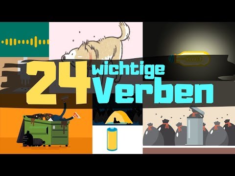 24 wichtige Verben mit Beispielen - 24 most common verbs in german with examples