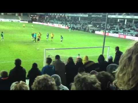 Lasse Nilsson missar straff mot Gais (20121007)