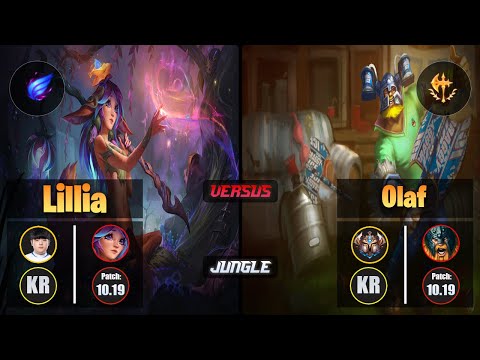 Canyon LILLIA (Jungle) [Phase Rush] VS OLAF - Challenger KR Patch 10.19