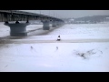 Снегоход тайга варяг 550 в Томске на старом мосту 