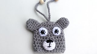 Crochet Bear Key Cover