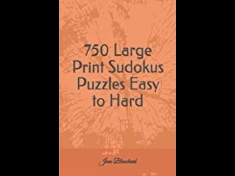 750 Large Print Sudoku Puzzles Book