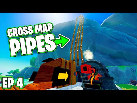 Craftopia Using Pipes to Cross Map Automations | Seamless Episode 4 | Caztecx