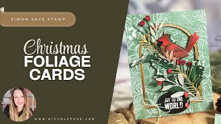 Stunning Christmas Cards with Gorgeous Foliage Designs!