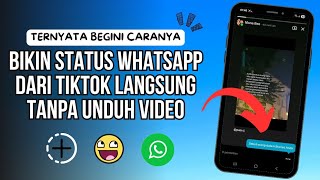 Download lagu Latest !! How to Make Whatsapp Story from TikTok mp3