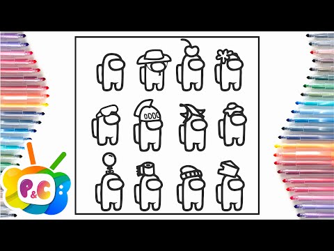 Among us Coloring Pages/ Among us characters /Elektronomia - Energy [NCS Release]