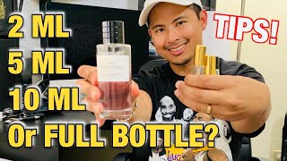 SHOULD I DO SAMPLES DECANTS OR FULL BOTTLES OF PERFUMES ? FRAGRANCE COLLECTING TIPS