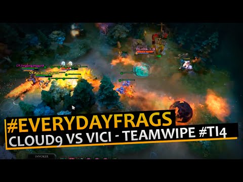 CLOUD9 vs VICI GAMING, TEAMWIPE! #TI4
