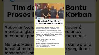 Klaim Punya Alat Canggih! Tim dari China Bantu Evakuasi Korban Banjir Bandang di Aceh