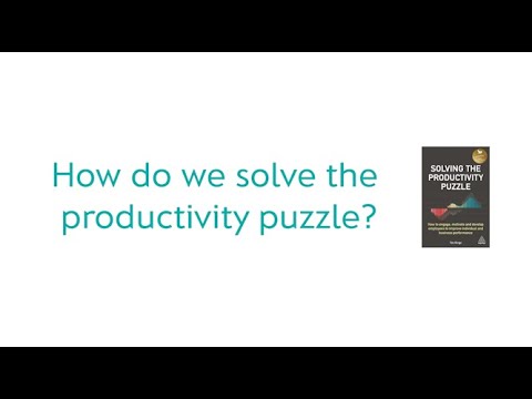 How do we solve the productivity puzzle?