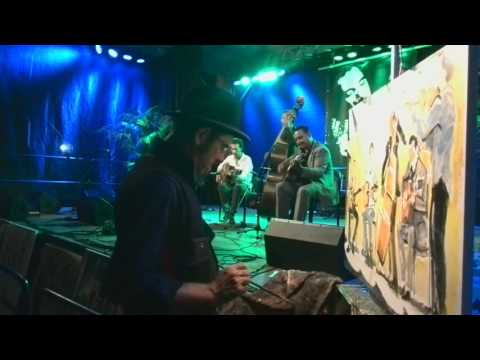 Vincent Fonf, Live bei der Arbeit - 15. Django Reinhardt Festival 2015 Hildesheim Germany