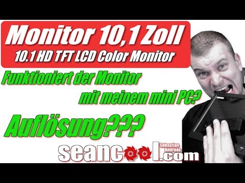 Monitor 10,1 Zoll für mini PC - AV / VGA / HDMI / BNC / USB - Display kein IPS Techtalk #006