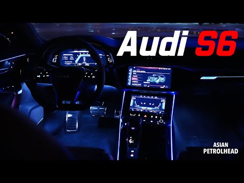 2021 Audi S6 Night Drive - Moodlamp and Matrix LED headlamp & more!