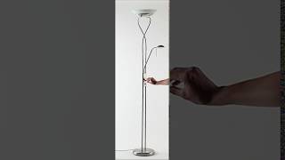 GAMMA stojanová lampa matný chróm so stmievačom 1xR7S/230W + 1xG9/40W, výška: 174cm