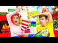 Nastya and Artem open gifts von Nastya A Nastya and Artem open gifts von Nastya A
