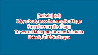 Hornet La Frappe - Taga - PAROLES