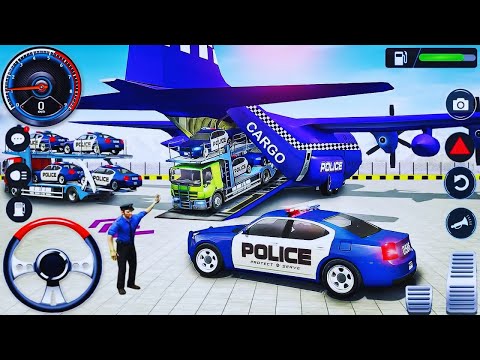 US Police Car Transport Trucks Driving - Car Transporter Trailer Driver Simulator - Android GamePlay