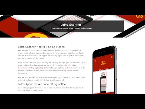Lotto Scanner » gratis app til iPad og iPhone