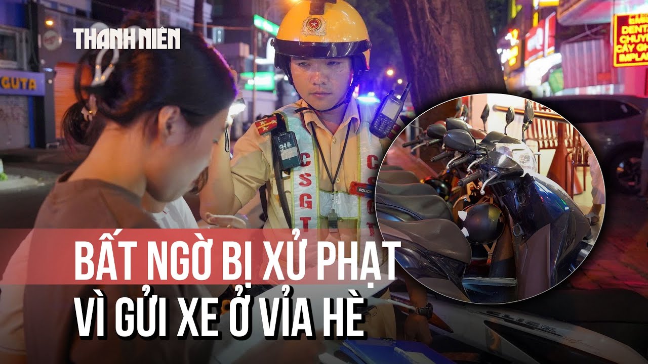 Sử dụng vỉa hè giữ xe không phép, nhiều bãi xe ở trung tâm TP.HCM bị xử phạt