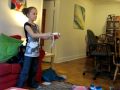 Jolia Plays Mario Kart On The Wii