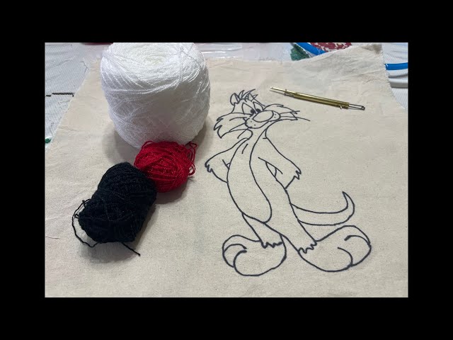 Vídeo relacionado con ELLU Looney Tunes Sylvester el Gato Parche Bordado Insignia Hierro Coser en Bolsa de Ropa